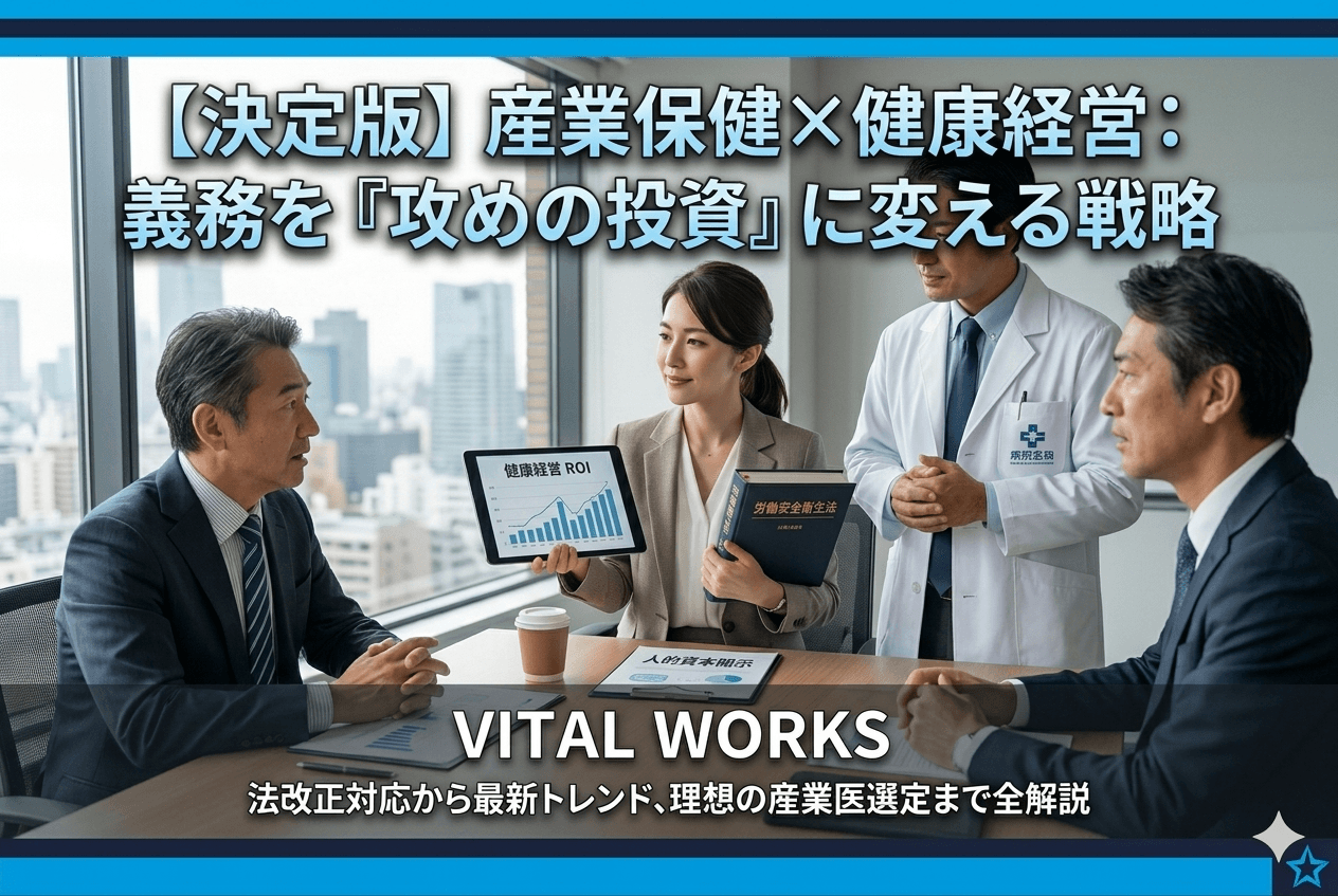 【決定版】2024-2025年最新：産業保健・健康経営のトレンドと法改正対応マニュアル：義務を「攻めの投資」に変える全手法