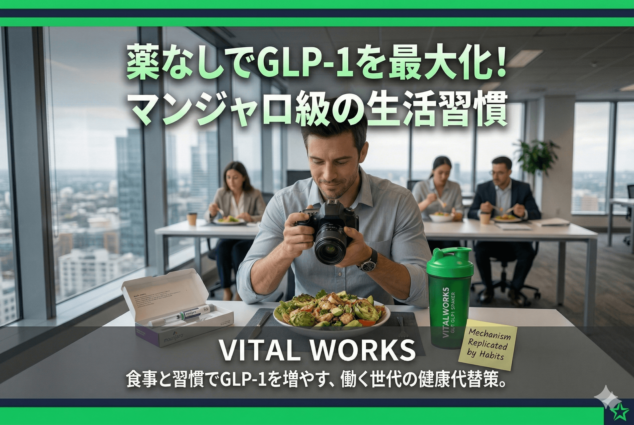 マンジャロ代替：GLP-1/GIPを生活習慣で育む！食欲・血糖値改善ロードマップ