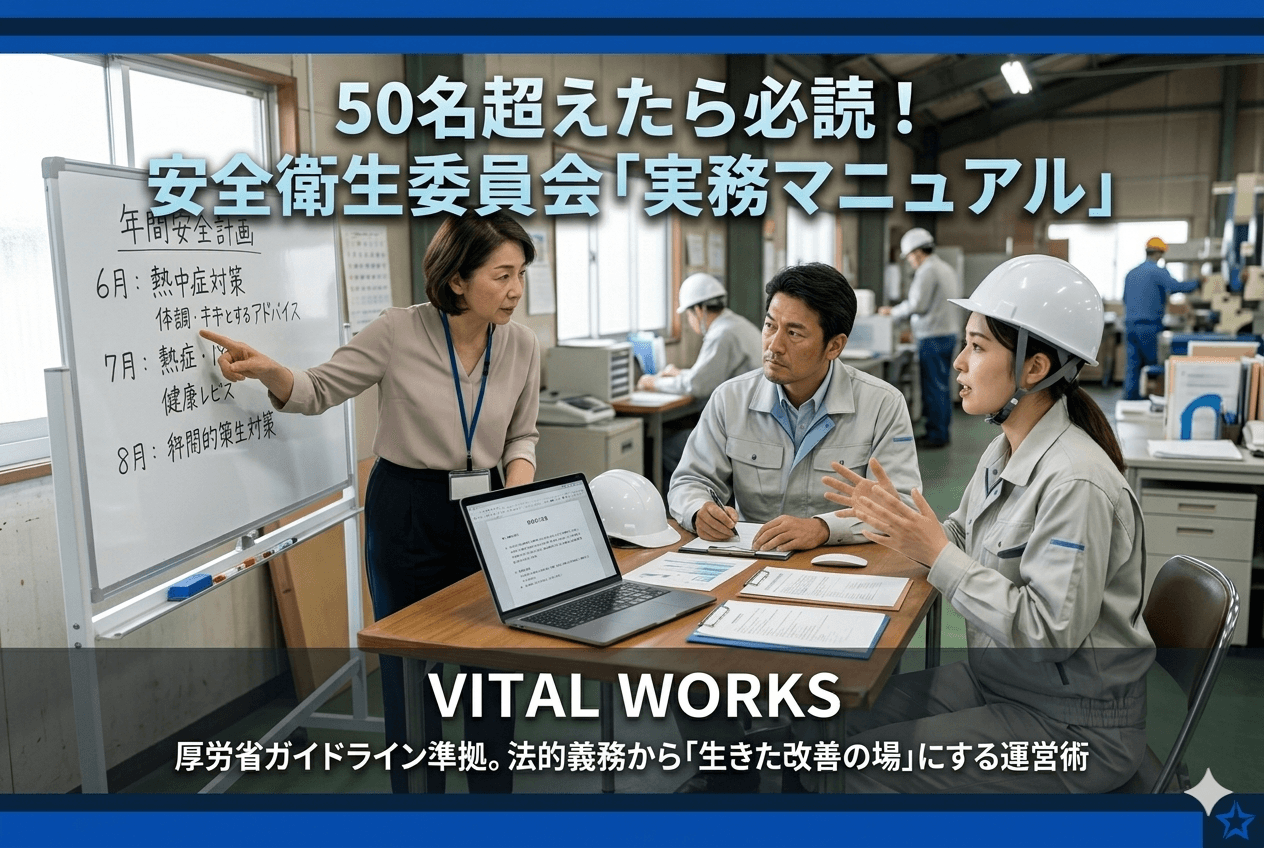 【基礎から実践まで】安全衛生委員会とは？設置基準から形骸化を防ぐ「生きた改善の場」にする運営術